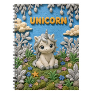 Süßes Baby-Einhorn, Mythisch Notizblock