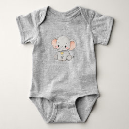 Süßes Baby-Elefant – Kleidungsdesign für Kleinkind Baby Strampler