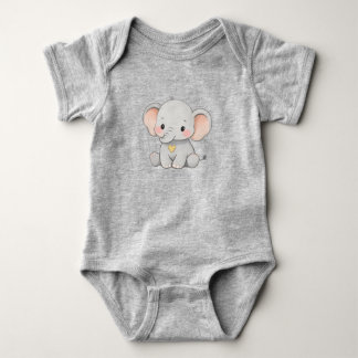 Süßes Baby-Elefant – Kleidungsdesign für Kleinkind Baby Strampler