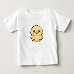 Süßes Baby-Enten-Küken Fein-Jersey-T-Shirt Baby T-shirt