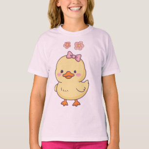 Süßes Baby-Enten-Mädchen-T-Shirt T-Shirt