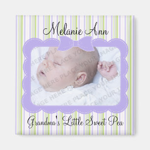 Süßes Baby-Erbsen-Foto Magnet