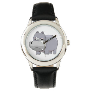 Süßes Baby-Flusspferd Armbanduhr