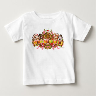 Süßes Baby Frohes Erntedankfest Lustige Welpen Kät T-shirt