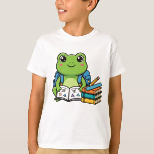 Süßes Baby-Frosch-Schüler - Zurück zur Schule T-Shirt