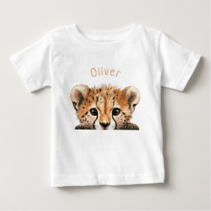 Süßes Baby Gepard Personalisiert  T-shirt