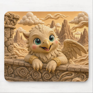 Süßes Baby-Greif, Mythisch Mousepad