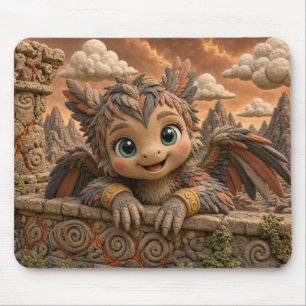 Süßes Baby-Harpyie, Mythisch Mousepad