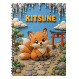 Süßes Baby Kitsune, Mythisch Notizblock
