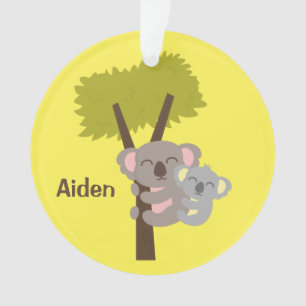 Süßes Baby Koala Bär und Mutti Kinderzimmer Dekor Ornament