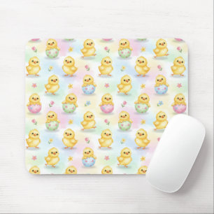 Süßes Baby-Küken-Aquarell-Ostern Mousepad