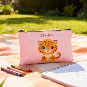 Süßes Baby-Leopard-Safari-Tier für Kinder Zubehörtasche