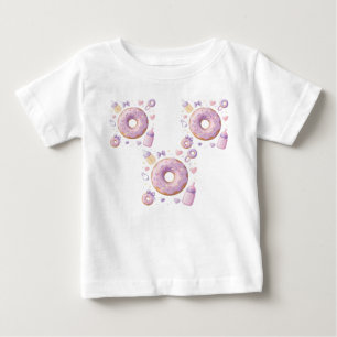 Süßes Baby-Mädchen-Donut Baby T-shirt