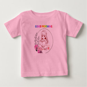 Süßes Baby-Mädchen-Lies-Shirt Baby T-shirt