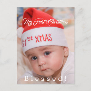 Süßes Baby Mein Erster Weihnachten Santa Hut Feier
