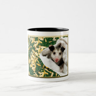 Süßes Baby-Opossum Zweifarbige Tasse