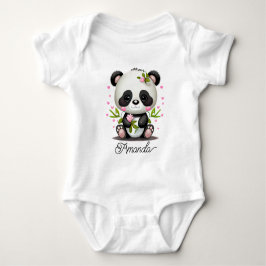 Süßes Baby-Panda Baby Strampler