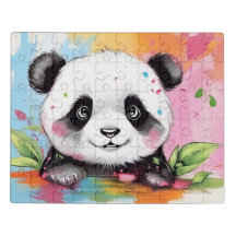 Süßes Baby-Panda-Puzzle-Design – Bezauberndes Pand