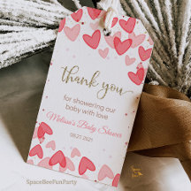 Süßes-Baby-Party-Valentinsgunst-Geschenk-Tags