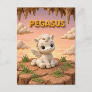 Süßes Baby-Pegasus, Mythisch Postkarte