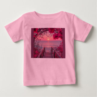 Süßes Baby-Rosa-Shirt, gemixtes Shirt. Baby T-shirt