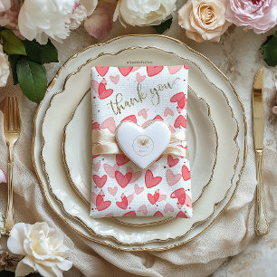 Süßes Baby Shower Valentinstag Serviette