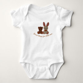 Süßes Baby-Tiere Sweatshirt Baby Strampler
