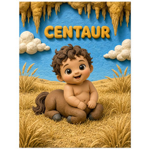 Süßes Baby-Zentaur, Mythisch Postkarte