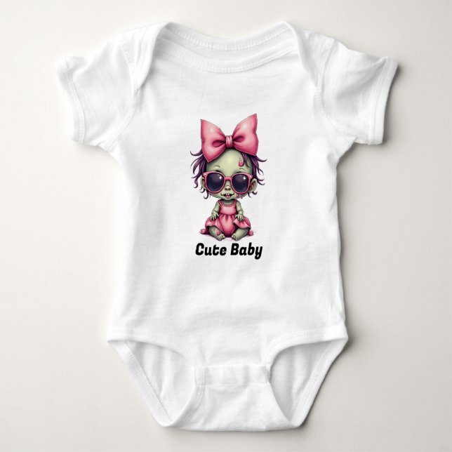 Süßes Baby-Zombie Baby Strampler (Vorderseite)