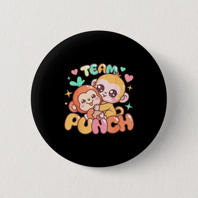 Süßes Babyäffchen Faust Team faust Süßes Babyäffch Button (Vorderseite)