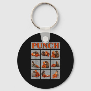 Süßes Babyäffchen namens Punch-Shirt Punch-AffeCut Schlüsselanhänger