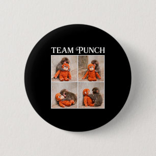 Süßes Babyäffchen-Team Punch der Frauen  Button