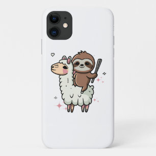 Süßes Babyfaultier und Lama  Case-Mate iPhone Hülle