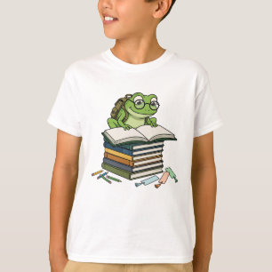 Süßes Babyfrosch-Schulkind - Zurück zur Schule T-Shirt