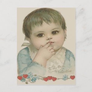Süßes Babyherz Vergissmeinnicht Postkarte