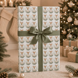 Süßes Babyhirsch-Wald-Verpackungspapier Geschenkpapier