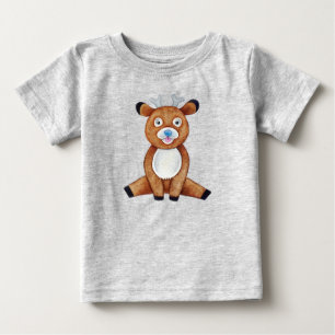 Süßes Babyhirschböckchen Tier Natur Baby T-shirt