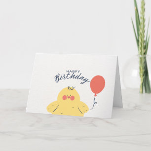Süßes Babyküken Alles Gute zum Geburtstag Karte