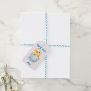 Süßes Babyküken Aquarell Ostern Geschenkanhänger