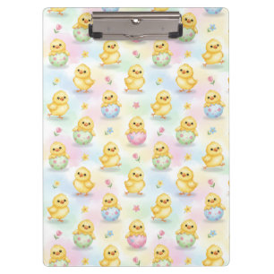 Süßes Babyküken Aquarell Ostern Klemmbrett