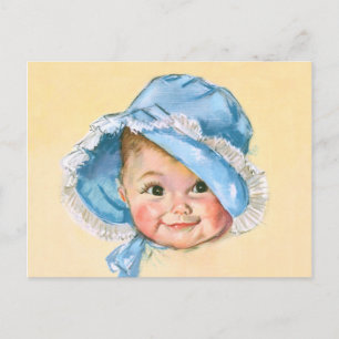 Süßes Babyporträt Postkarte