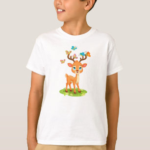 Süßes Babyreh mit Schmetterlingen-47568 T-Shirt
