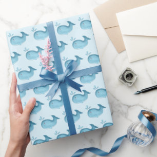 Süßes Babywal-Verpackungspapier Geschenkpapier