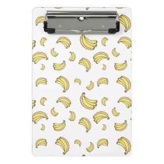 Süßes Bananenmuster | Handgezeichnete Bananen-Ästh Mini Klemmbrett