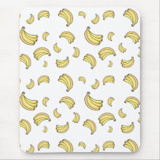 Süßes Bananenmuster | Handgezeichnete Bananen-Ästh Mousepad