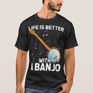 Süßes Banjo für Bluegrass Country Music Blues T-Shirt