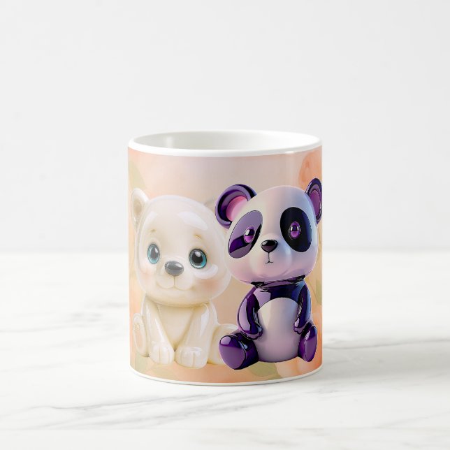 Süßes Bären-Duo Kaffeetasse (Mittel)