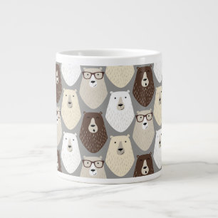 Süßes Bärenmuster Vatertagsgeschenk Spezialtasse Jumbo-Tasse