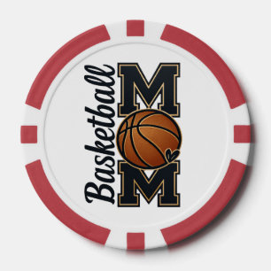 Süßes Basketball-Mama-Spieltags-Sportgeschenk Pokerchips
