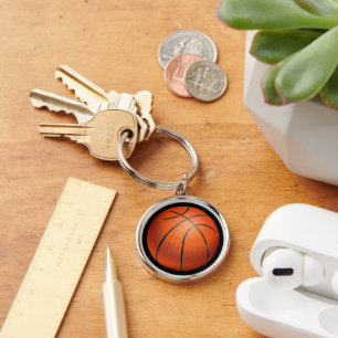 Süßes Basketball-Spaß-Sportliebhaber-Accessoire Schlüsselanhänger